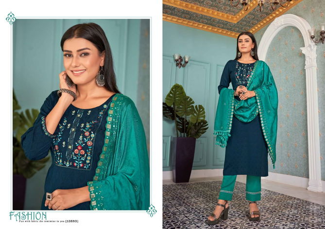 Kalaroop Jasmeen Fancy Wear Wholesale Designer Salwar Suits Catalog
